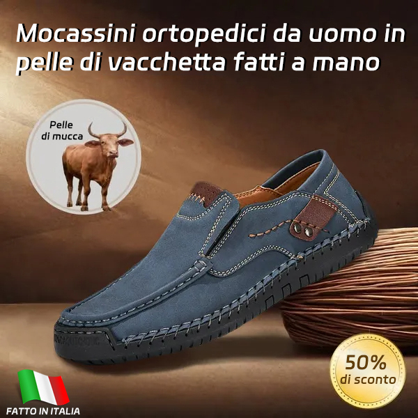 Last Day 70% OFF🔥⏱️Summer Mega Sale⏱️🔥Men's genuine calfskin leather Slip-On Loafers