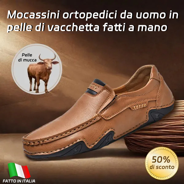 Last Day 70% OFF🔥⏱️Summer Mega Sale⏱️🔥Men's genuine calfskin leather Slip-On Loafers