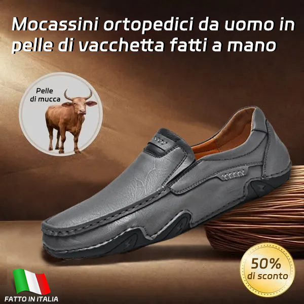 Last Day 70% OFF🔥⏱️Summer Mega Sale⏱️🔥Men's genuine calfskin leather Slip-On Loafers