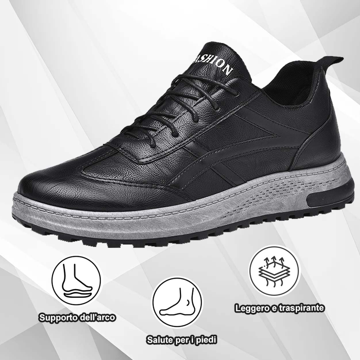 (🔥50% di sconto oggi - prendilo!) Scarpe ortopediche premium ed eleganti 👞 - Design ergonomico per alleviare il dolore