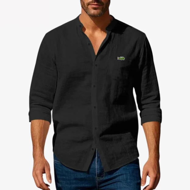 ᏞAᏟОՏᎢE – Camisa elegante con cuello rígido