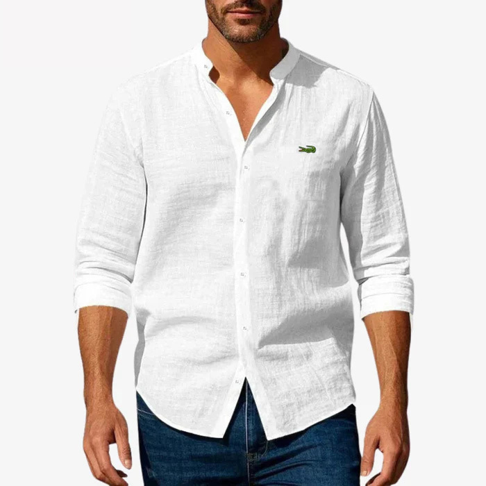 ᏞAᏟОՏᎢE – Camisa elegante con cuello rígido