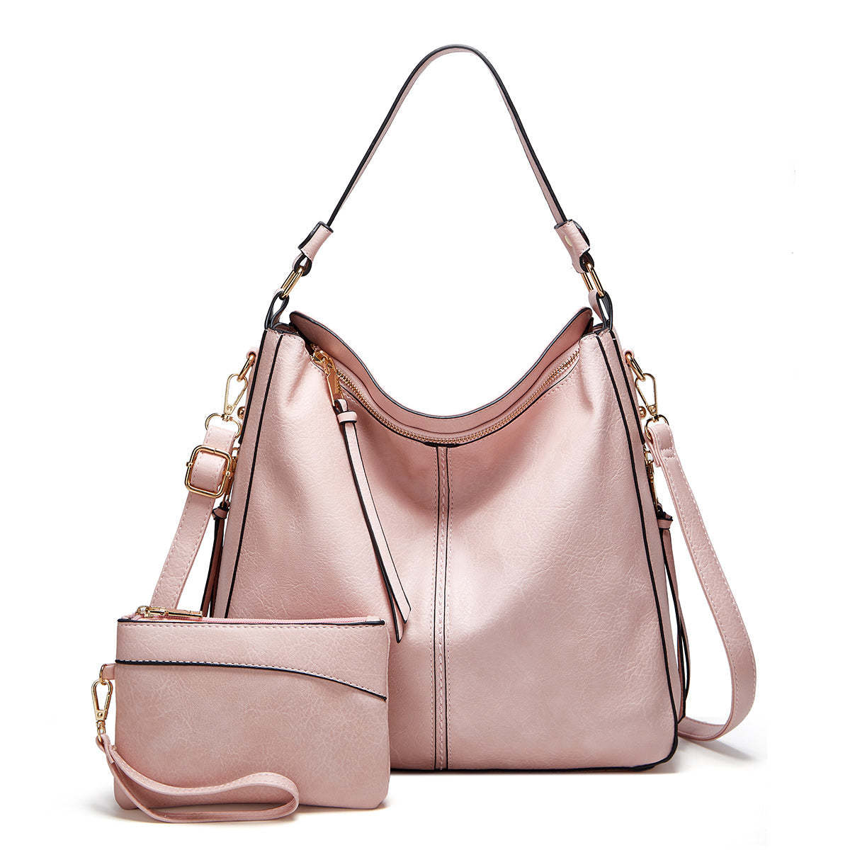 Ersilia™ - Elegante borsa in pelle con grande capacità e tasche laterali
