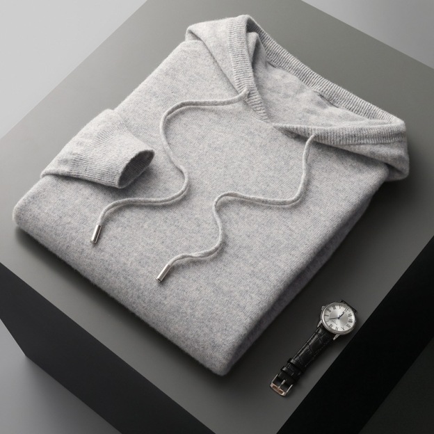 Tommaso | Cashmere Maglia con cappuccio