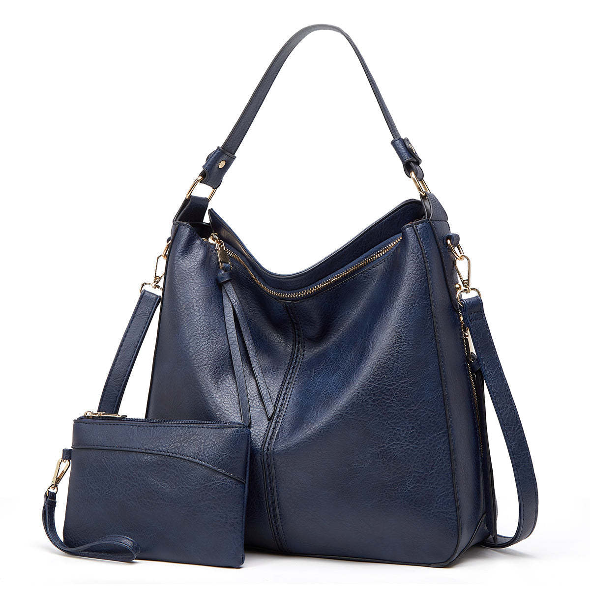 Ersilia™ - Elegante borsa in pelle con grande capacità e tasche laterali