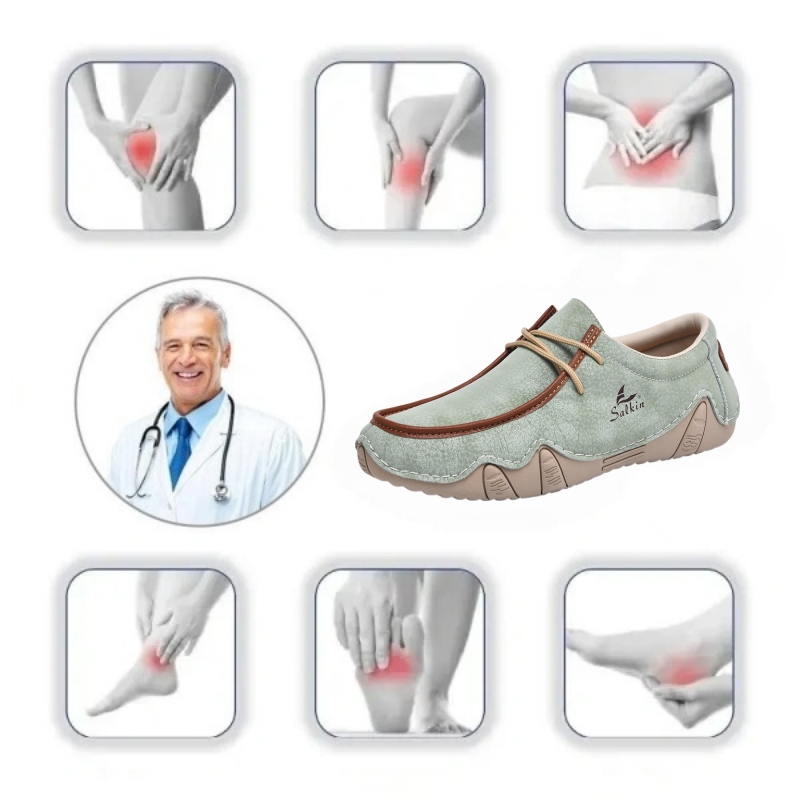 Men's Daily Lightweight Comfortable And Durable Slip-On Arch Support Orthopedic Loafers