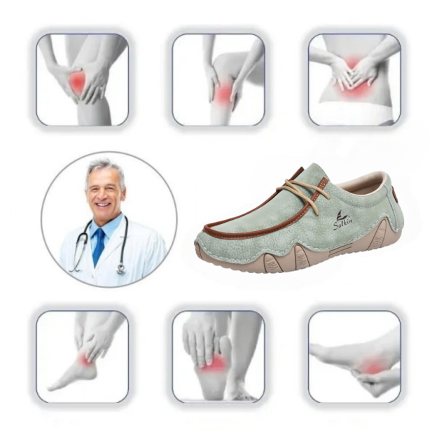 Men's Daily Lightweight Comfortable And Durable Slip-On Arch Support Orthopedic Loafers