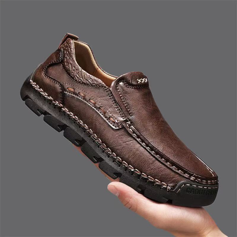 ⏰Last Day! 45% OFF  🔥Saguey®Men's Genuine Leather Outdoor Loafers with Arch Support & Wide Toe Box
