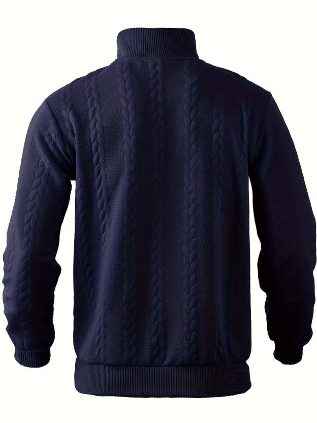 Leo™ - Maglione con Zip in Cashmere da Uomo Vintage