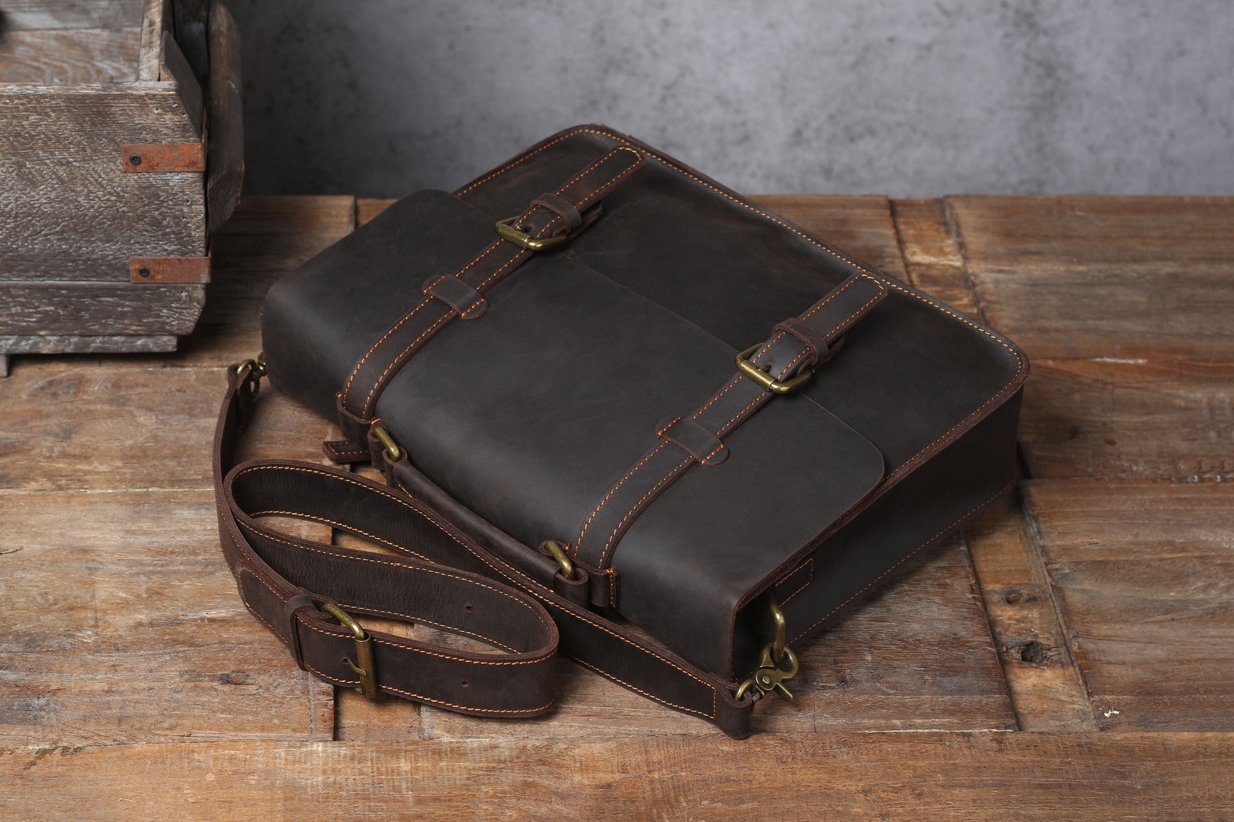 borsa a spalla in pelle stile vintage