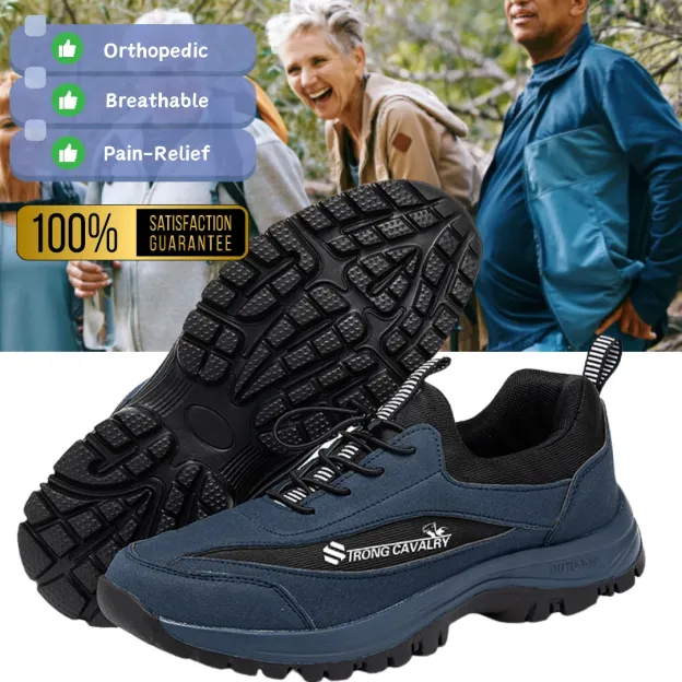 (👨‍⚕️Medical Certification®️) Men's Comfortable Orthopedic Shoes Waterproof Hiking Shoes Sneakers [Effect: Relieves Foot Pain]