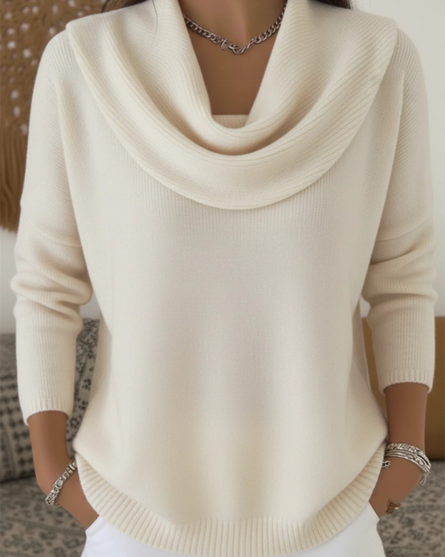 JOCELYN™ | Cozy Ruffled-neck Sweater