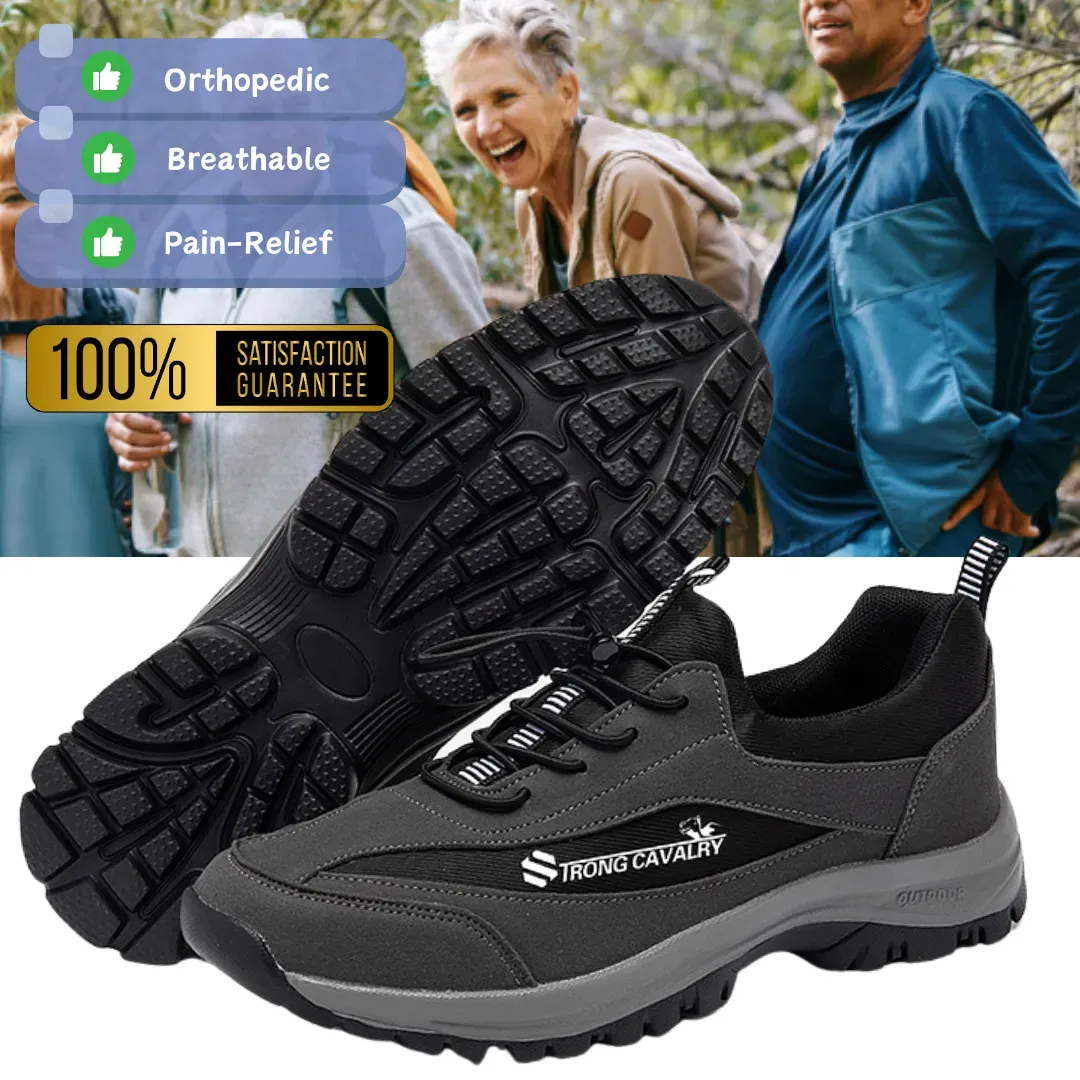 (👨‍⚕️Medical Certification®️) Men's Comfortable Orthopedic Shoes Waterproof Hiking Shoes Sneakers [Effect: Relieves Foot Pain]