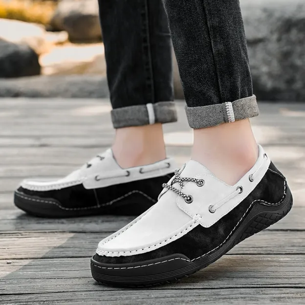 Spring Handmade Color Matching Casual Retro Suede Leather Shoes- Limited 50% off Sale