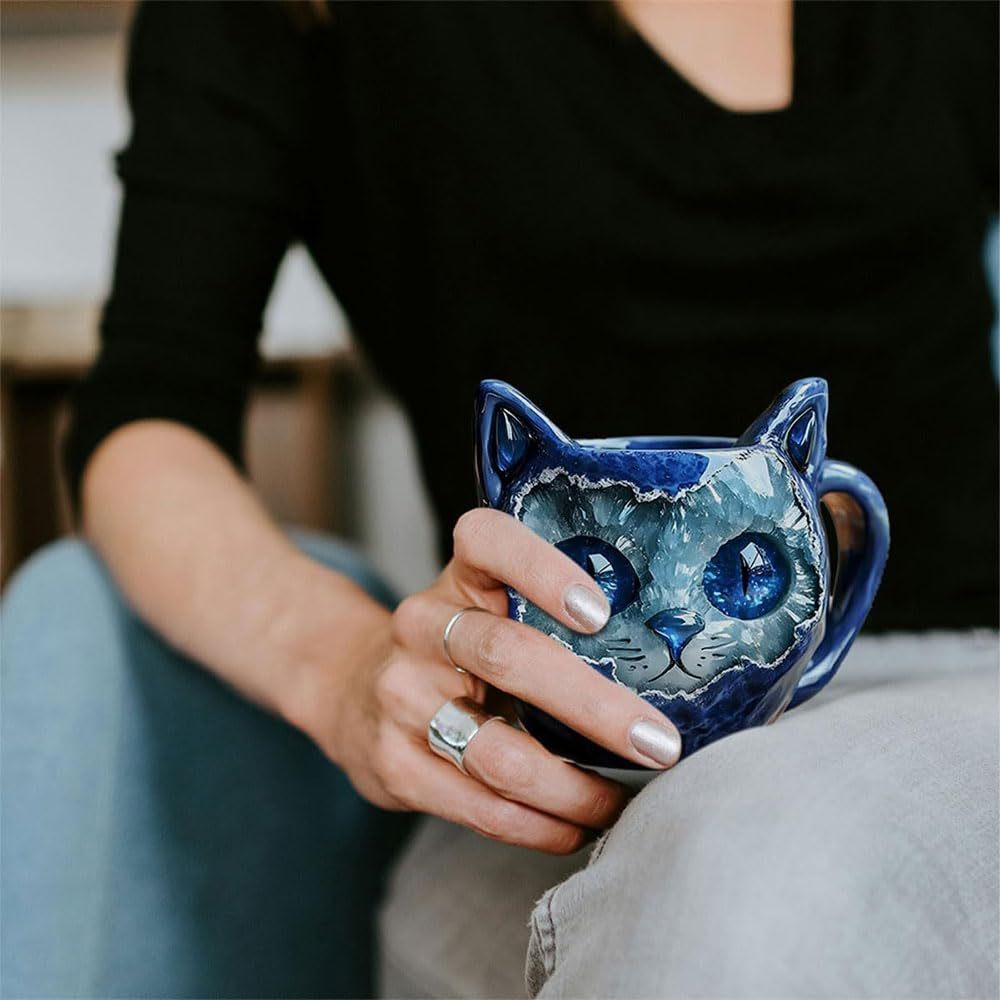 ⏰Historical Lowest Price: Save 49%- Crystal Geode Cat Mug