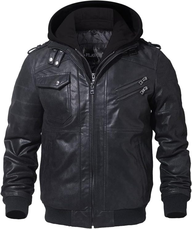 🎉Promozione di Natale-Sconto ultimo giorno 🎁Giacca in pelle (spedizione gratuita)
