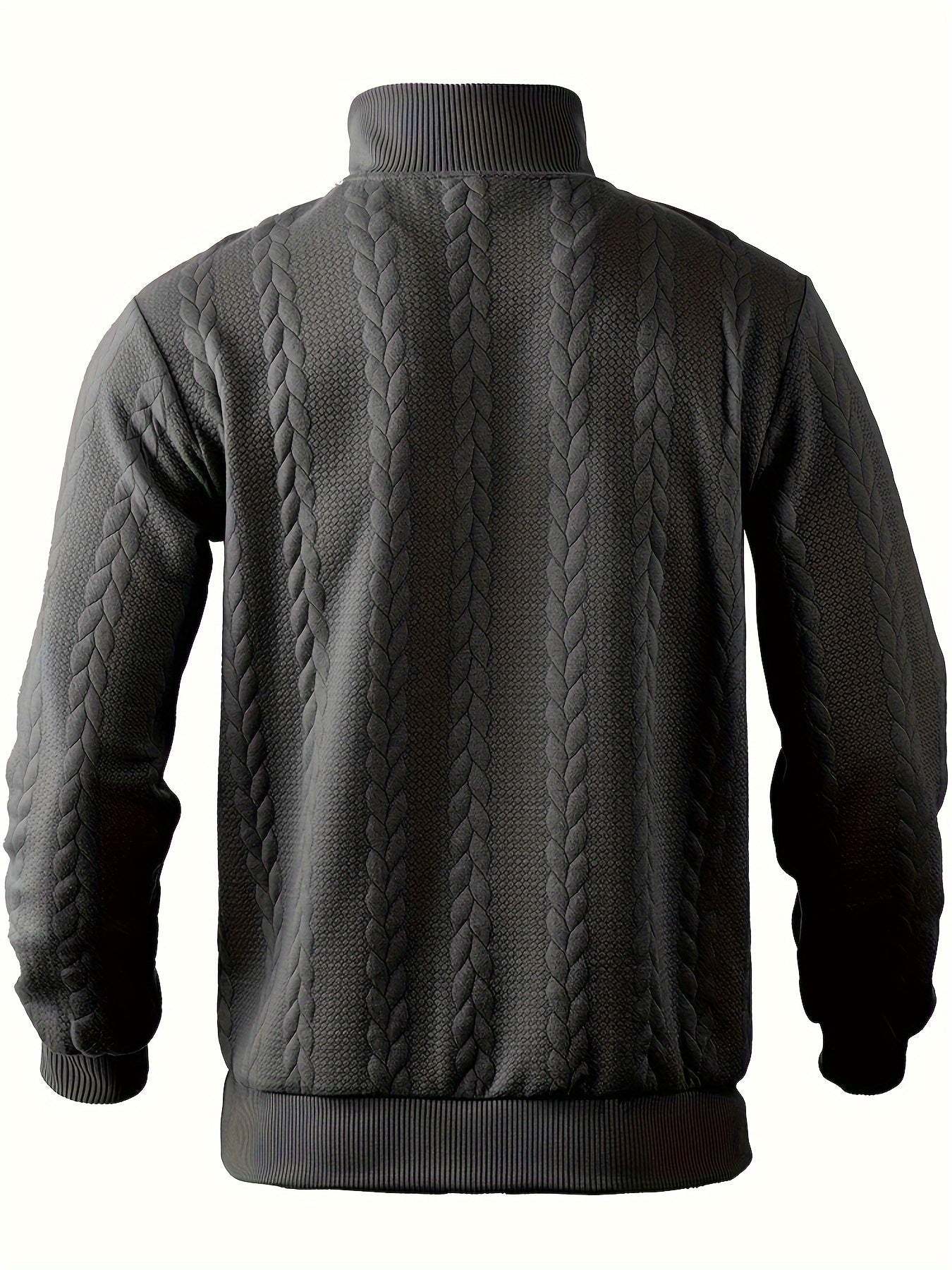 Leo™ - Maglione con Zip in Cashmere da Uomo Vintage