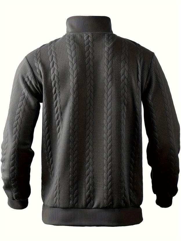 Leo™ - Maglione con Zip in Cashmere da Uomo Vintage