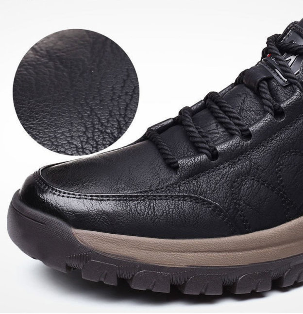 Men's Comfy Arch Support Waterproof Lightweight Handmade Genuine Leather Shoes