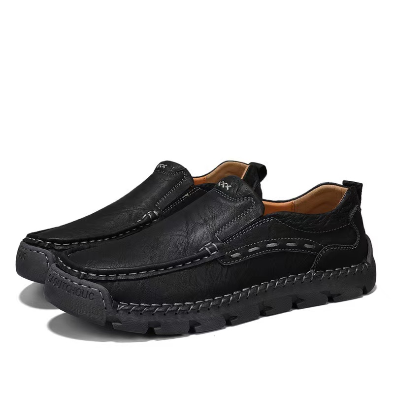 ⏰Last Day! 45% OFF  🔥Saguey®Men's Genuine Leather Outdoor Loafers with Arch Support & Wide Toe Box