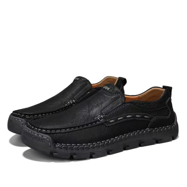 ⏰Last Day! 45% OFF  🔥Saguey®Men's Genuine Leather Outdoor Loafers with Arch Support & Wide Toe Box
