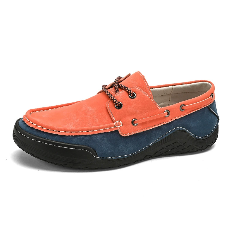 Spring Handmade Color Matching Casual Retro Suede Leather Shoes- Limited 50% off Sale