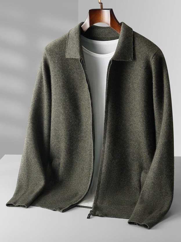 Rinaldo | Cardigan con zip in cachemire