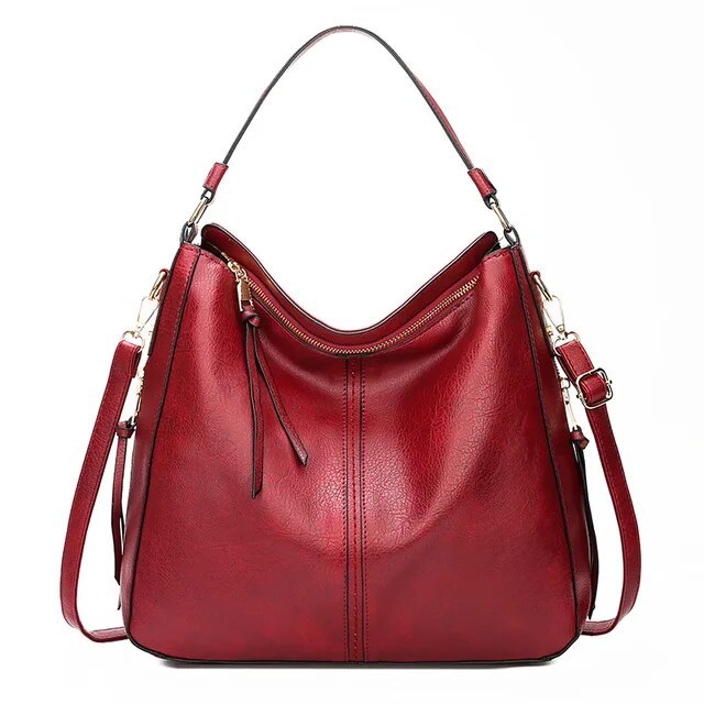 Ersilia™ - Elegante borsa in pelle con grande capacità e tasche laterali