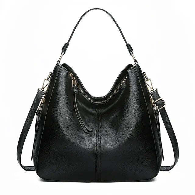 Ersilia™ - Elegante borsa in pelle con grande capacità e tasche laterali