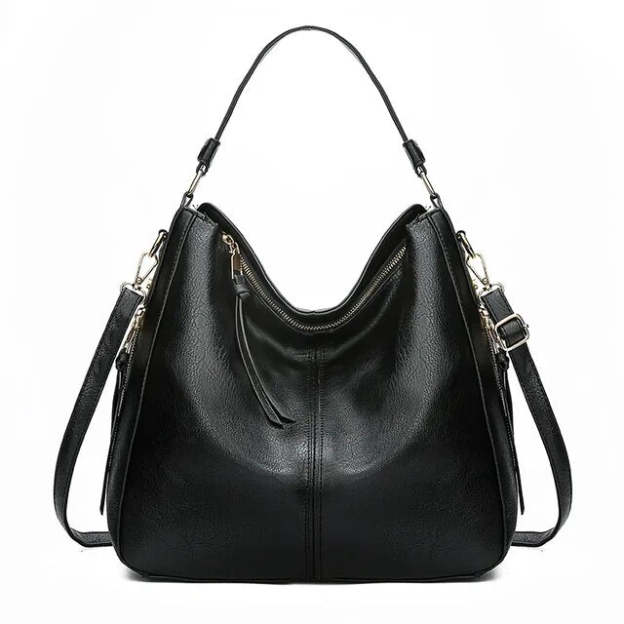 Ersilia™ - Elegante borsa in pelle con grande capacità e tasche laterali