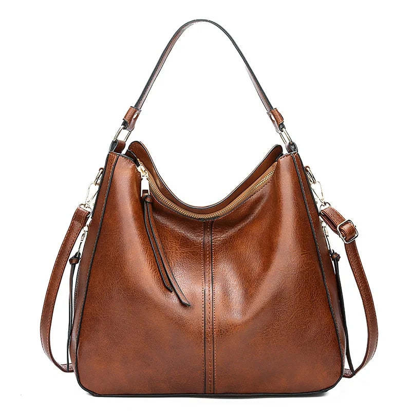 Ersilia™ - Elegante borsa in pelle con grande capacità e tasche latera