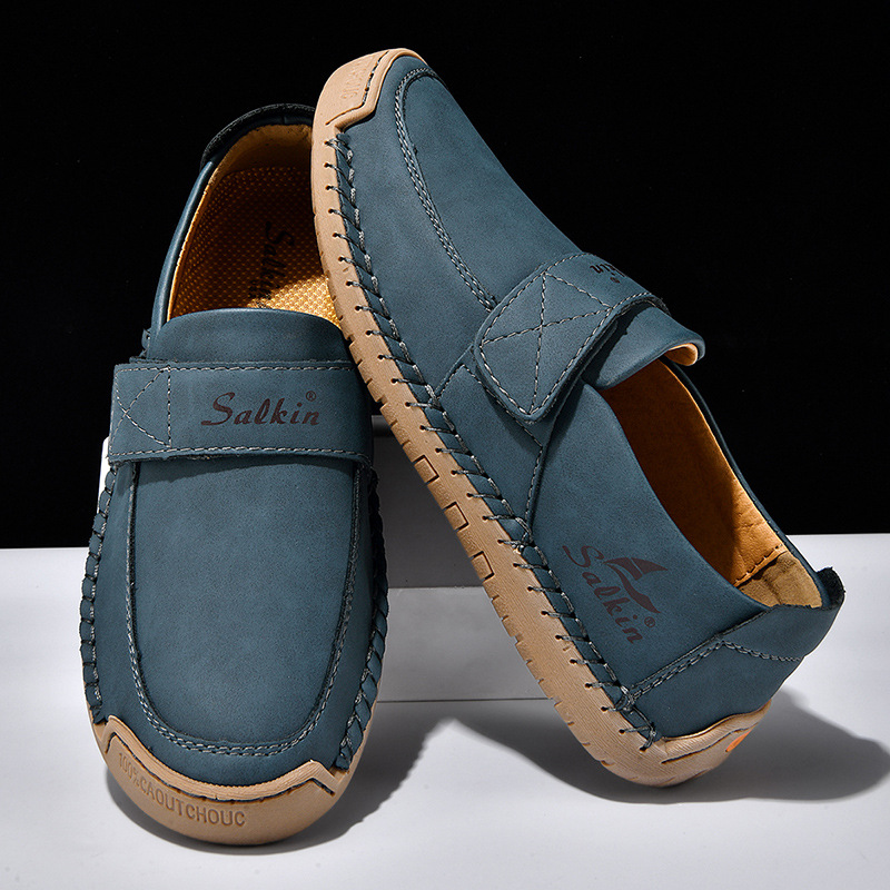 🔥Last Day 70% OFF🔥🐂 Men's Calfskin Casual Shoes 👞 Hand-sewn, slip-on design