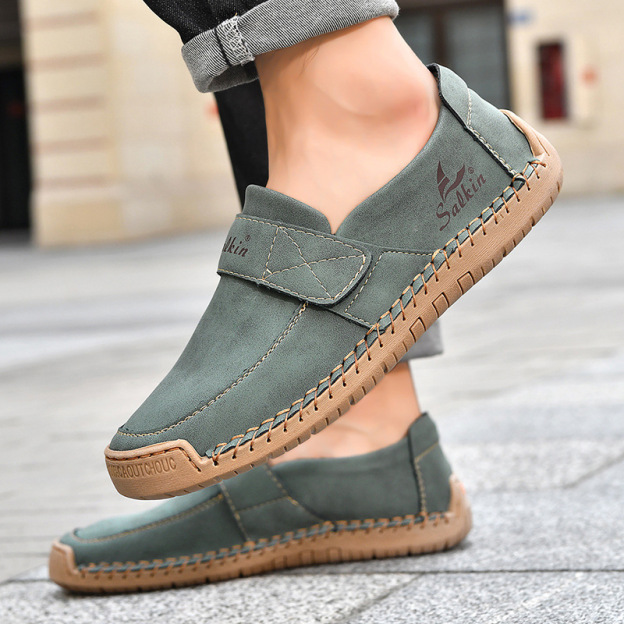 🔥Last Day 70% OFF🔥🐂 Men's Calfskin Casual Shoes 👞 Hand-sewn, slip-on design