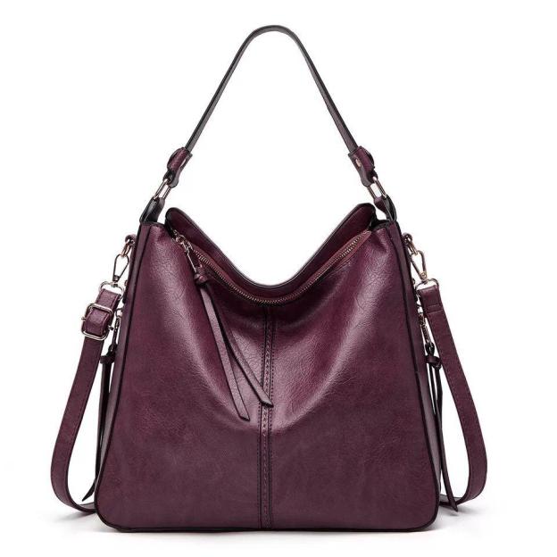 Ersilia™ - Elegante borsa in pelle con grande capacità e tasche laterali