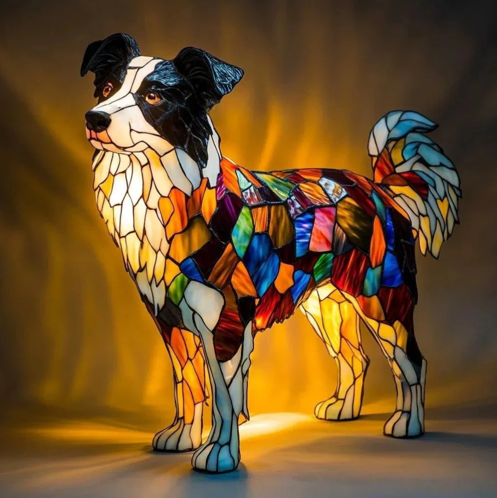 Handmade Dog Lamps