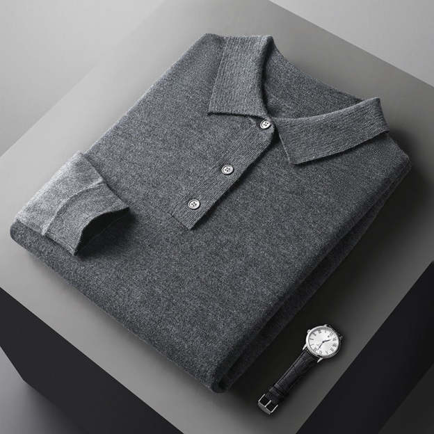 Valentino | 100% Cashmere Polo a Maniche Lunghe