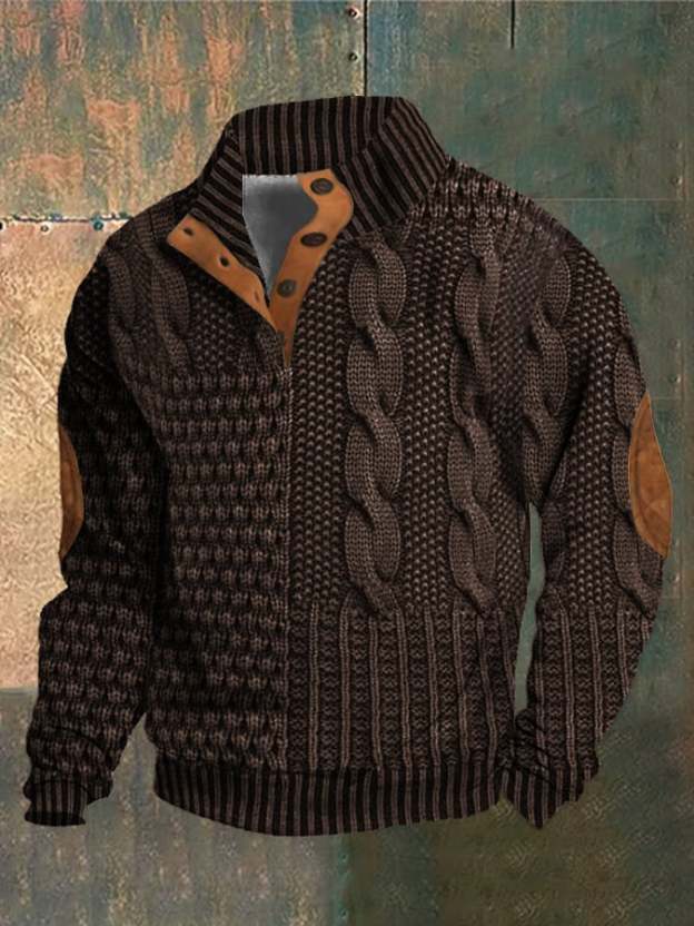 Alvize™ - Maglione Casual con Bottoni per un Look Semplice e Chic