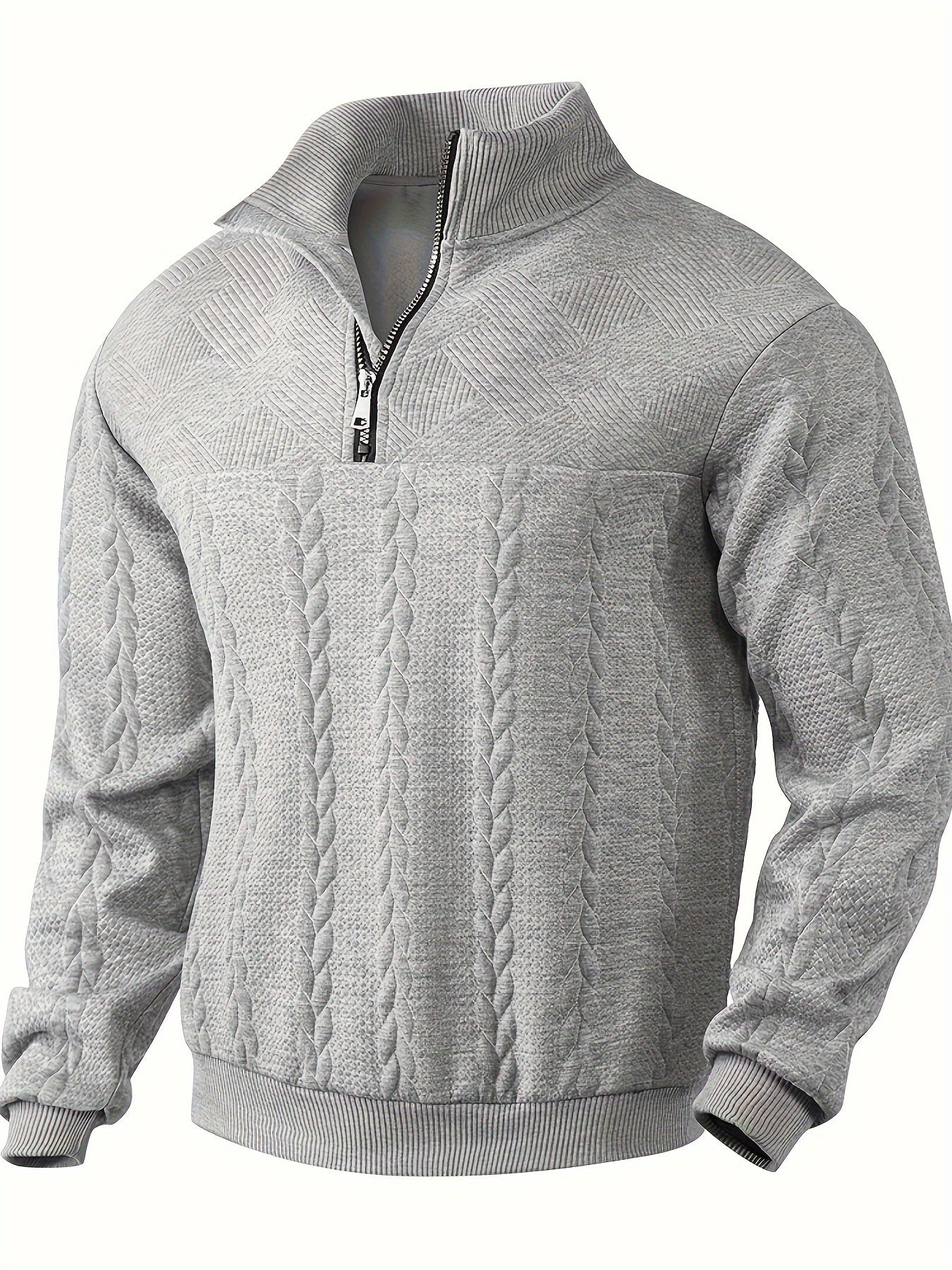 Leo™ - Maglione con Zip in Cashmere da Uomo Vintage