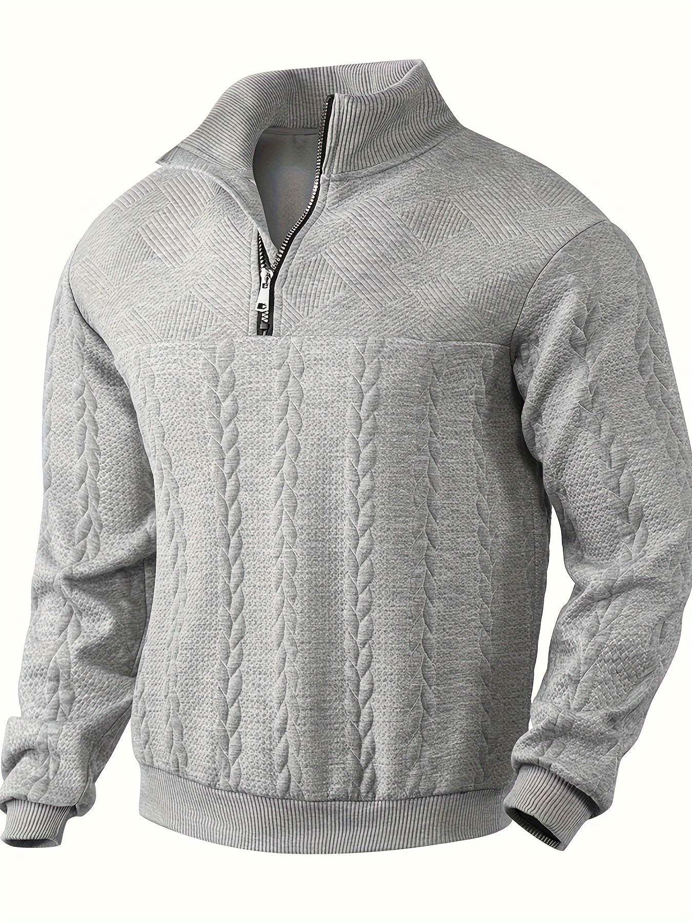 Leo™ - Maglione con Zip in Cashmere da Uomo Vintage