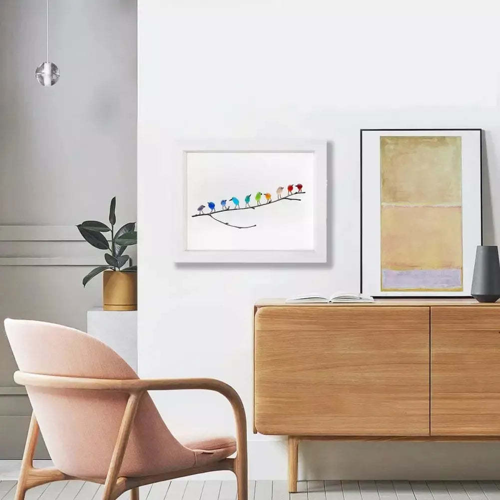 Sea Glass Rainbow Birds - A Symbol of Luck and Style