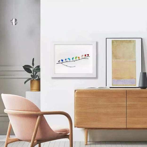 Sea Glass Rainbow Birds - A Symbol of Luck and Style