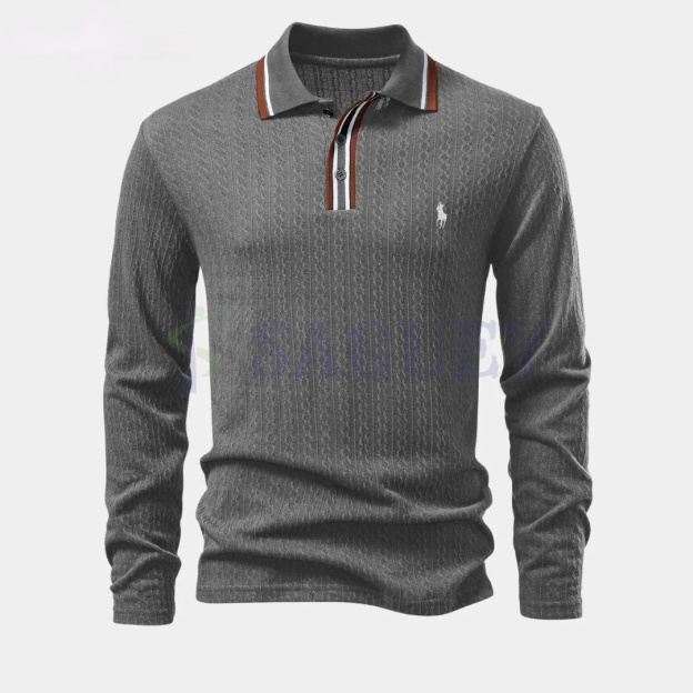 Ralph Lauren™ Herren Langarm Strick-Poloshirt