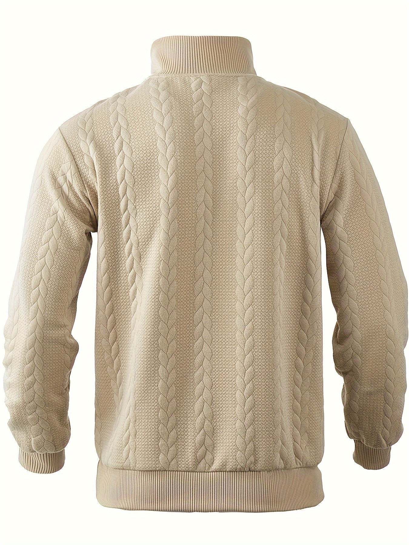 Leo™ - Maglione con Zip in Cashmere da Uomo Vintage