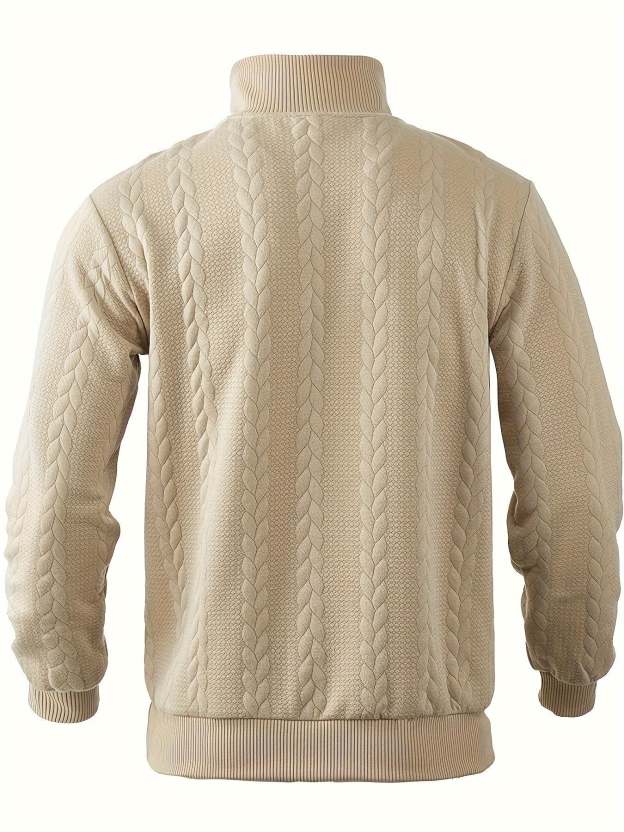 Leo™ - Maglione con Zip in Cashmere da Uomo Vintage