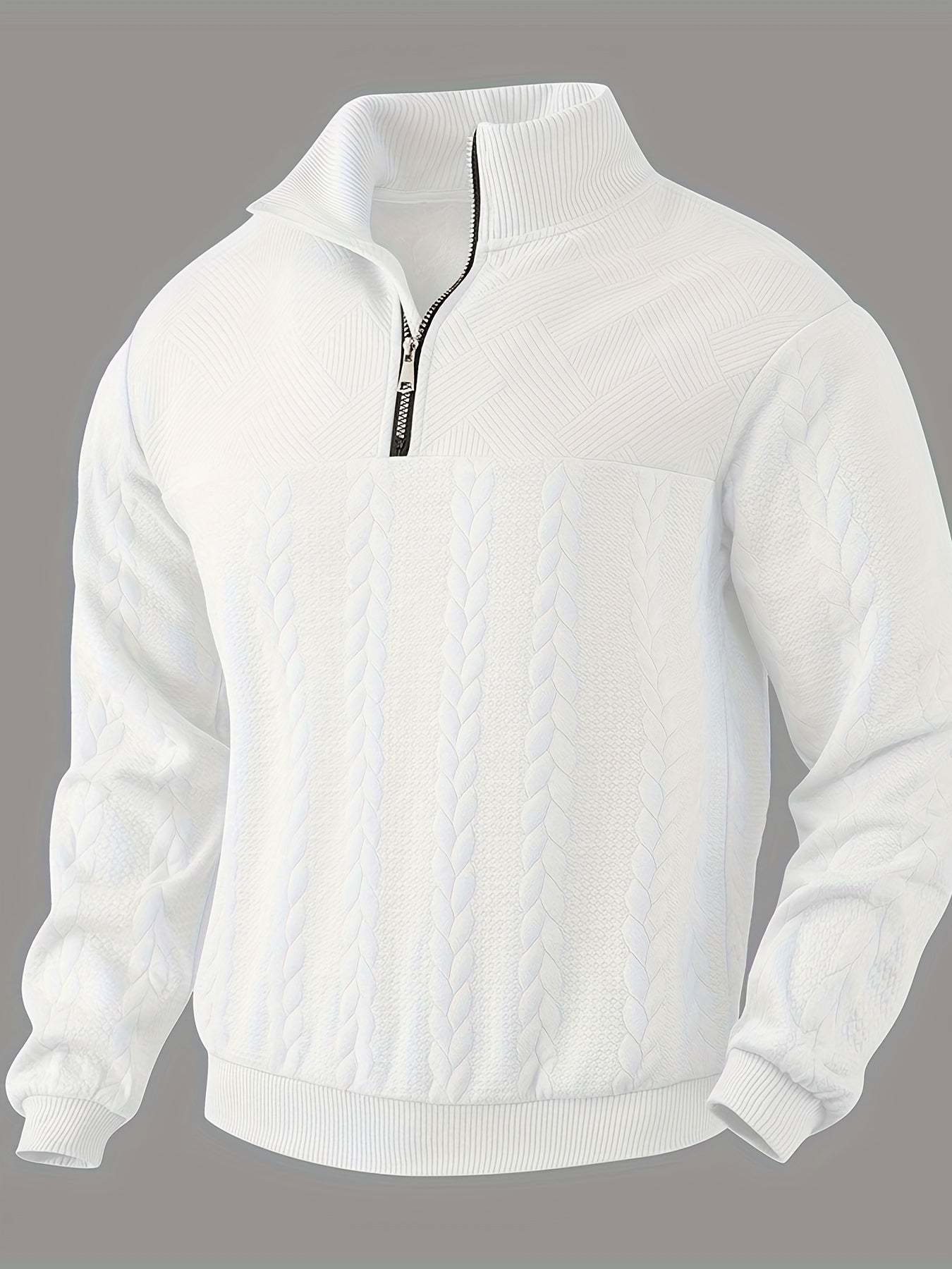 Leo™ - Maglione con Zip in Cashmere da Uomo Vintage