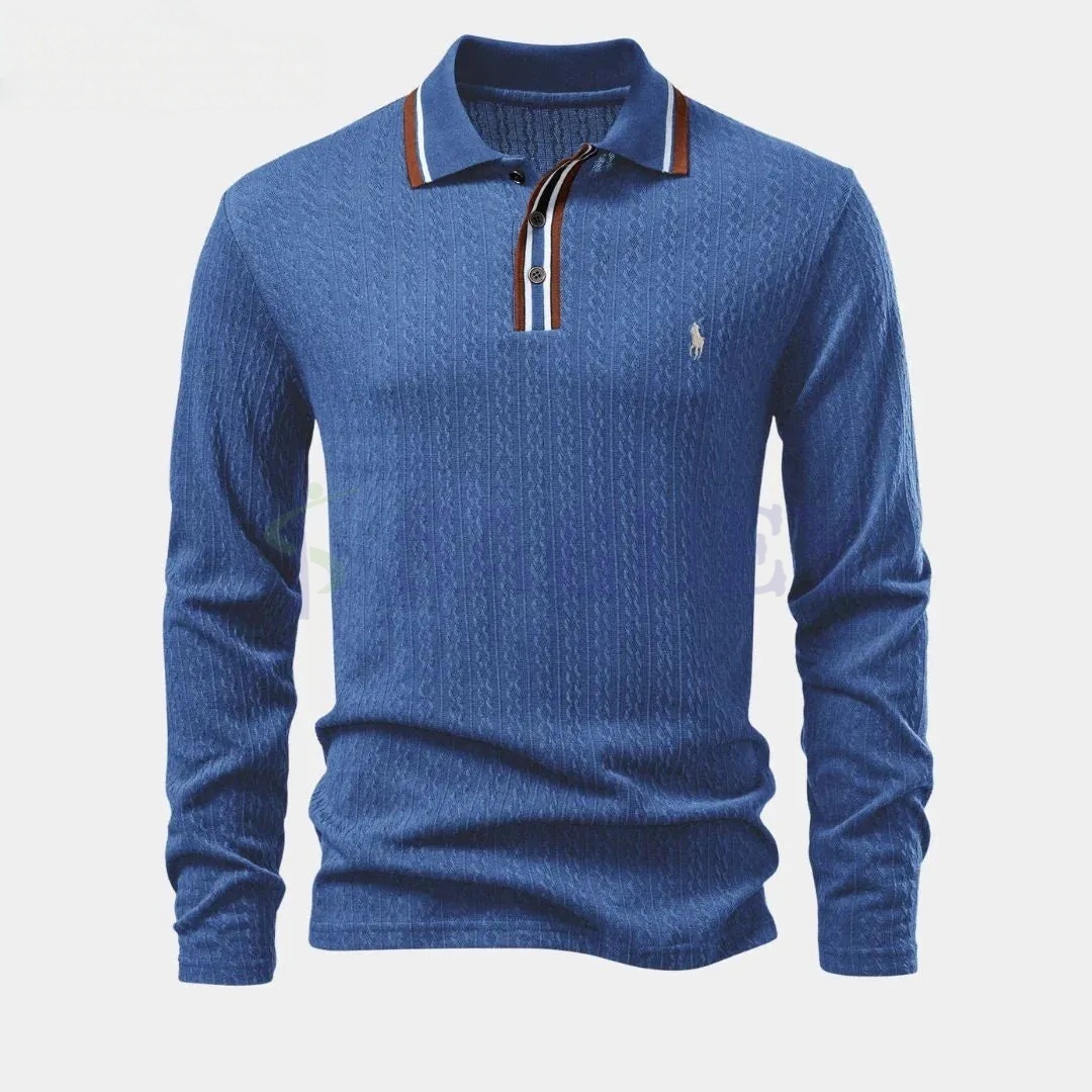 Ralph Lauren™ Herren Langarm Strick-Poloshirt