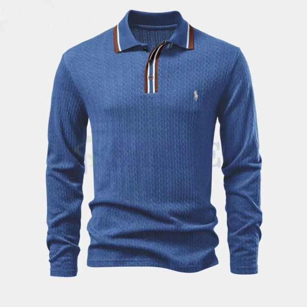 Ralph Lauren™ Herren Langarm Strick-Poloshirt