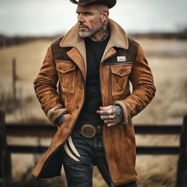 Men's Outdoor Vintage Sports Pocket Jacket