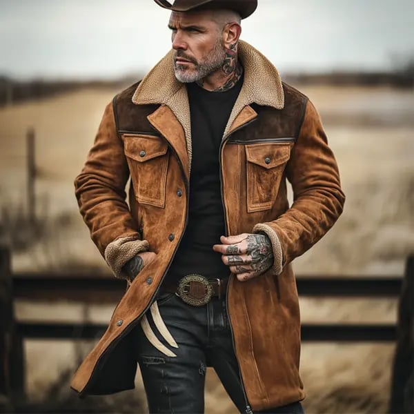 Men's Outdoor Vintage Sports Pocket Jacket