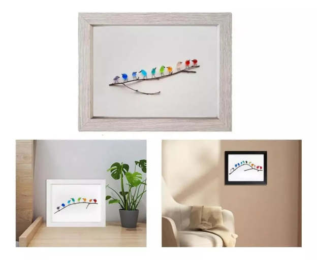 Sea Glass Rainbow Birds - A Symbol of Luck and Style